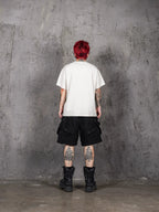 UNDERWATER Fallen Angel Print Distressed Tee