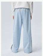 MEDM Side Stripe Four-Bar Drawstring Baggy Sweatpants