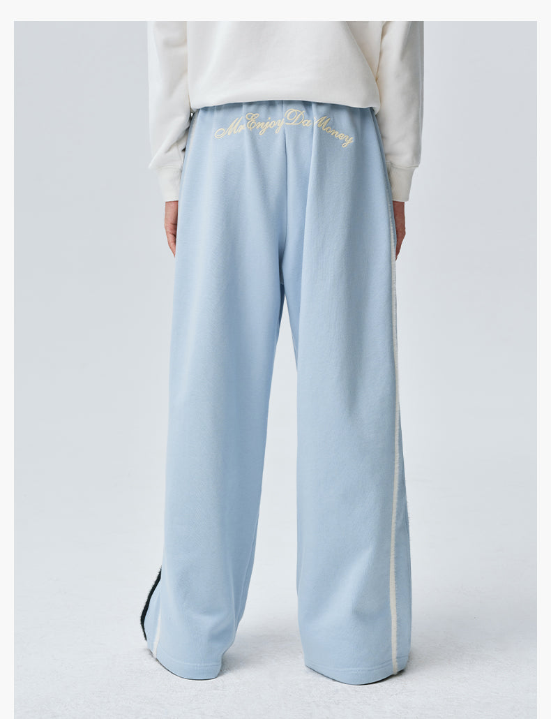 MEDM Side Stripe Four-Bar Drawstring Baggy Sweatpants