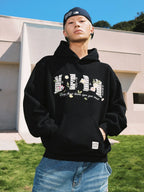 MEDM Mini Patchwork Floral Embroidered Hoodie