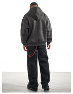 F3F Select Embroidered Faux Suede Hoodie