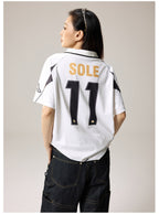 Remedy Emoalone Print Inspired Soccer Jersey Polo Shirt