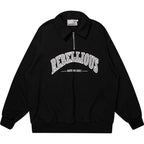 Harsh and Cruel Half Zipper POLO Sweatshirts