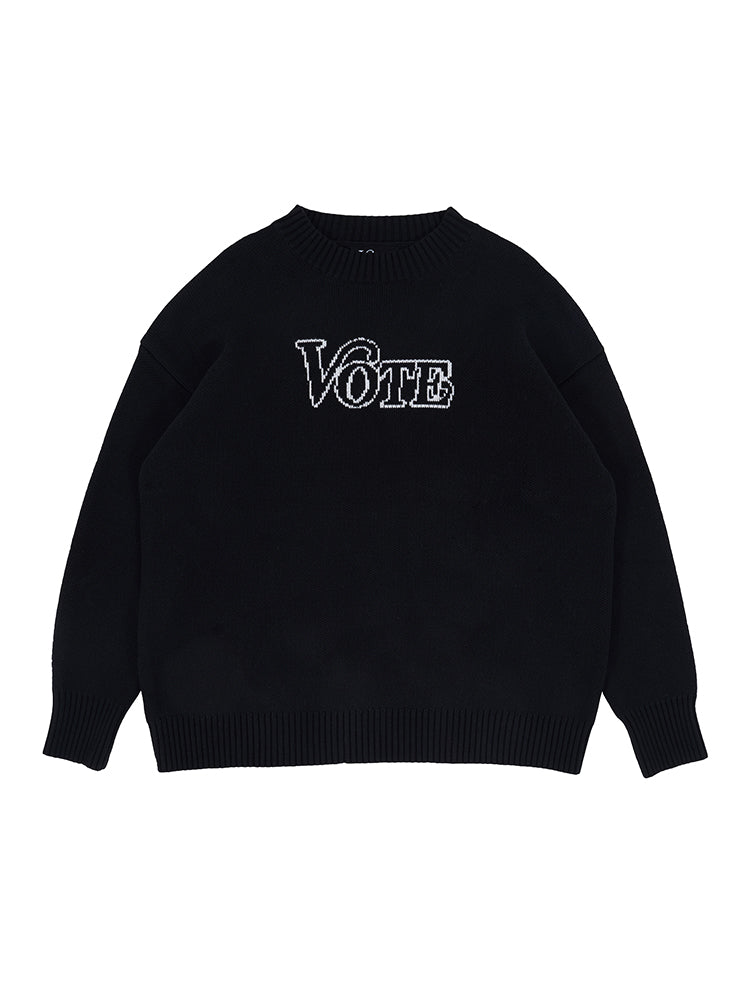 VOTE Logo Knit Sweater