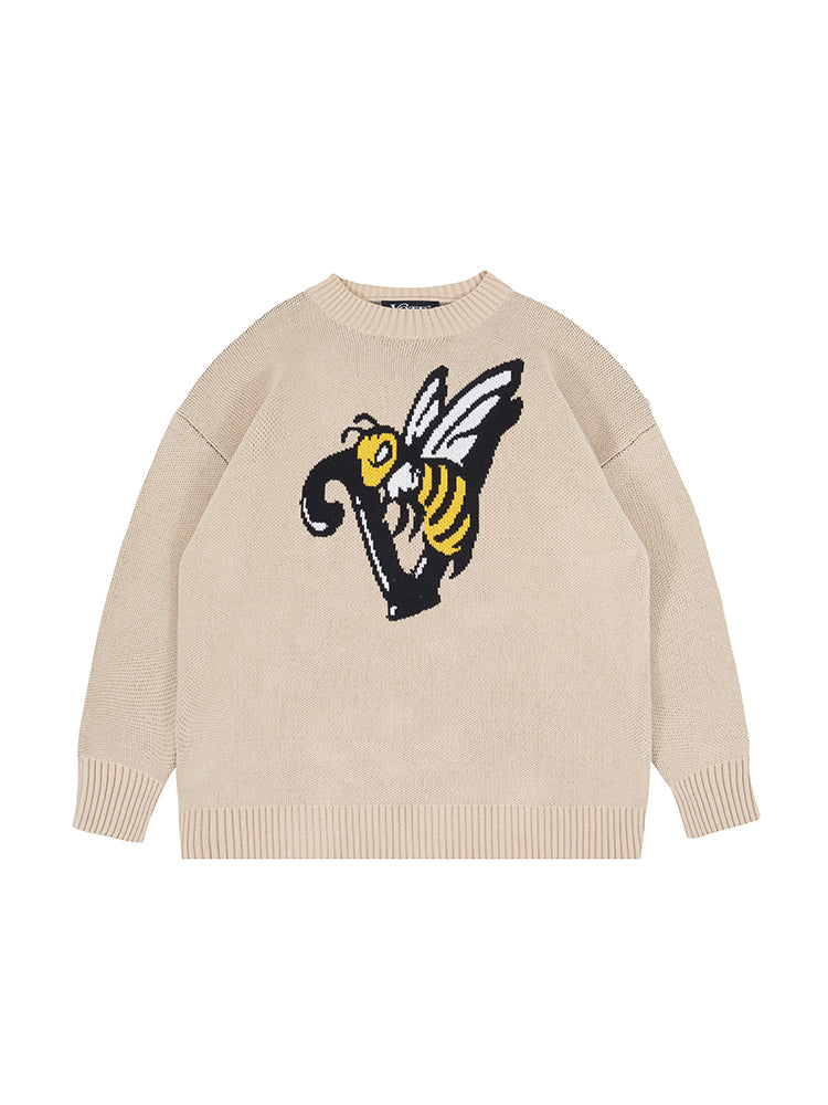 VOTE Bee Logo Knit Sweater
