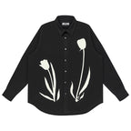 EMPTY REFERENCE Tulip Print Long Sleeved Shirt