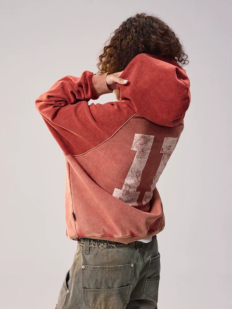 Remedy Washed Reversible Raglan Hoodie