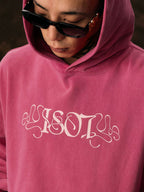 1807 STILL GOING Floral Print Washed Aged Hoodie