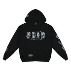 MEDM Ethnic Flower Embroidered Hoodie