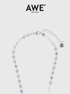 AWE Rainbow Small Daisy Chain Necklace