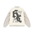 Harsh and Cruel Gothic Logo Embroidered Varsity jacket