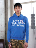 TGFCLUB Easy To Kill Hard To Living Print Slim Fit Hoodie
