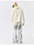 MEDM Coral Fleece Knit Long Sleeve Polo