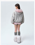 MEDM Fur-Lined Hooded Jacket