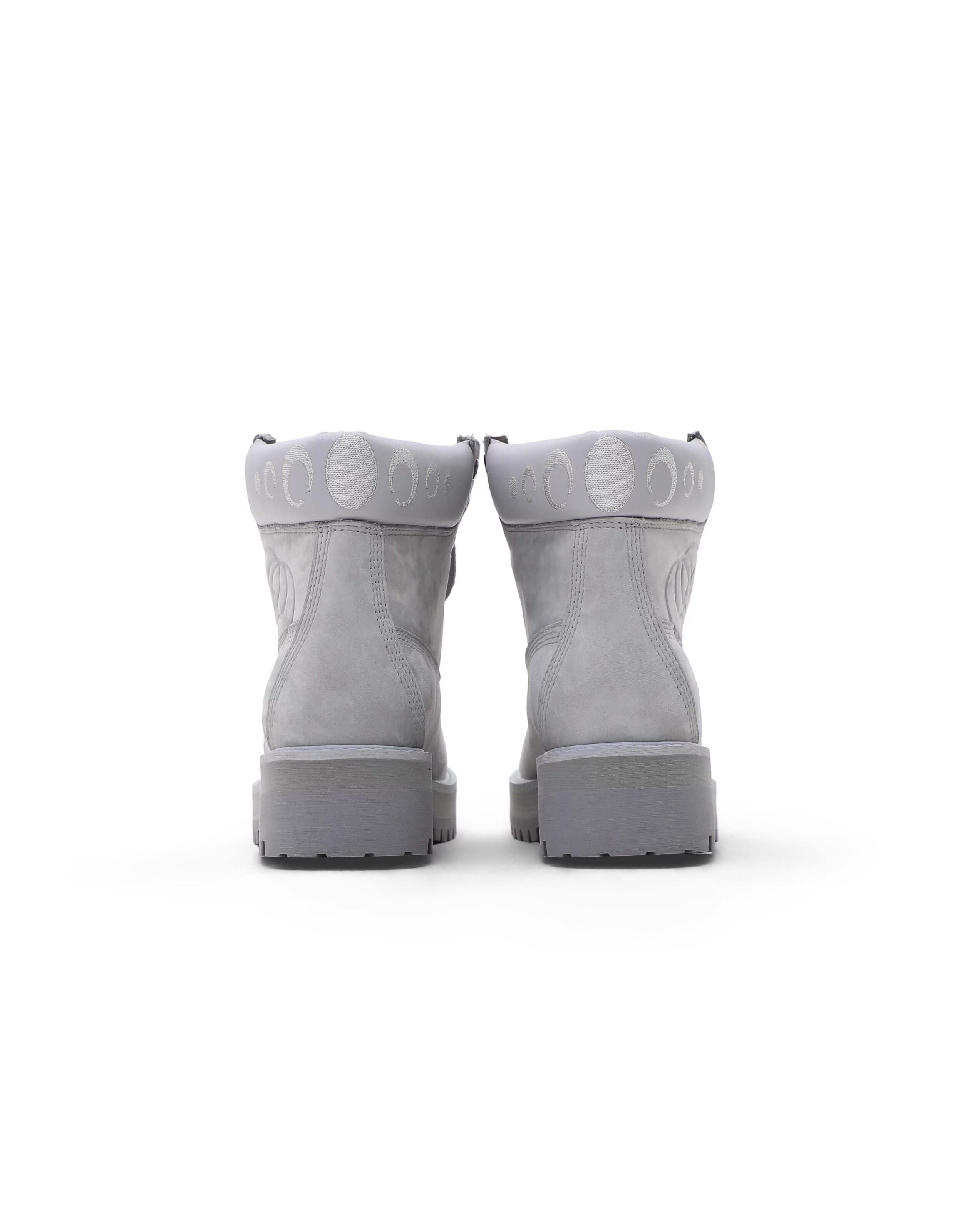 KARMANISTIC Nubuck Leather Embroidered Work Boots