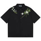 Harsh and Cruel Floral Embroidered Cuban Shirt