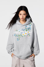 Achock Foam Printed Flower Hoodie