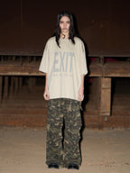 BLIND NO PLAN EXIT MODE Basic Large Logo Printing Tee