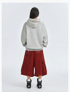 MEDM Basic Letter Logo Suede Hoodie