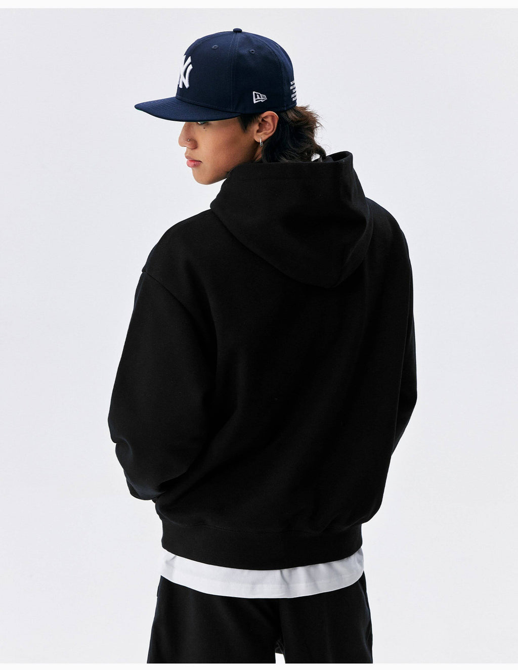 MEDM Logo Print and Embroidered Lettering Hoodie