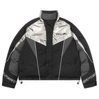 Harsh and Cruel Patchwork Embroidered Racing Down Jacket