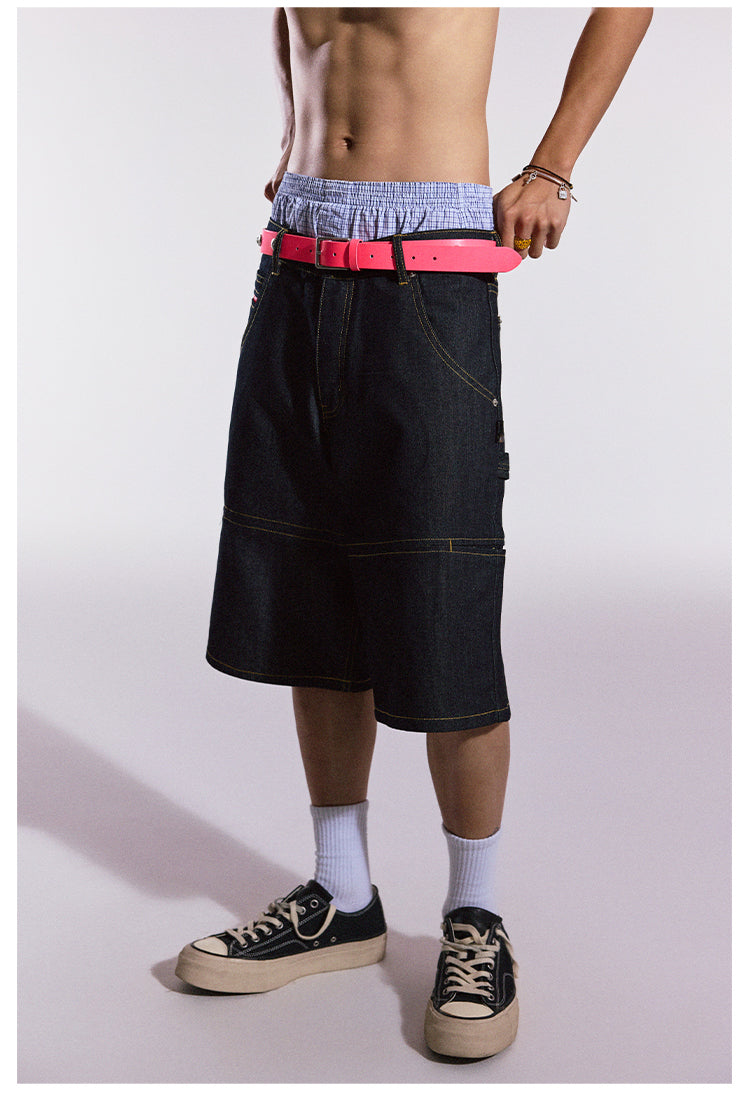 Remedy Neon Metal Studded Leather Belt