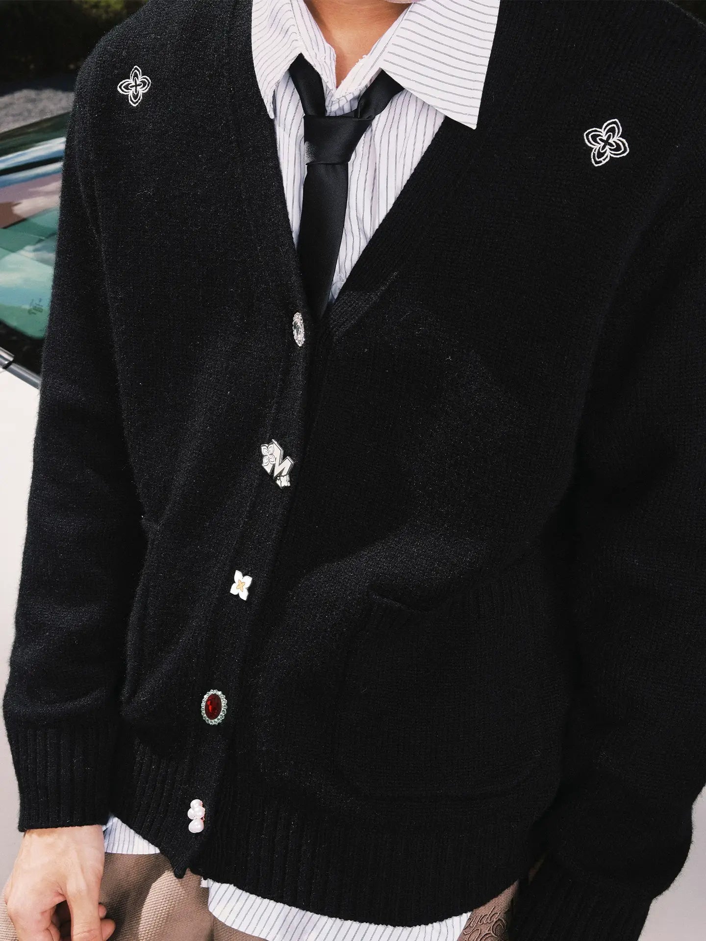 MEDM Multi Button Knit Cardigan