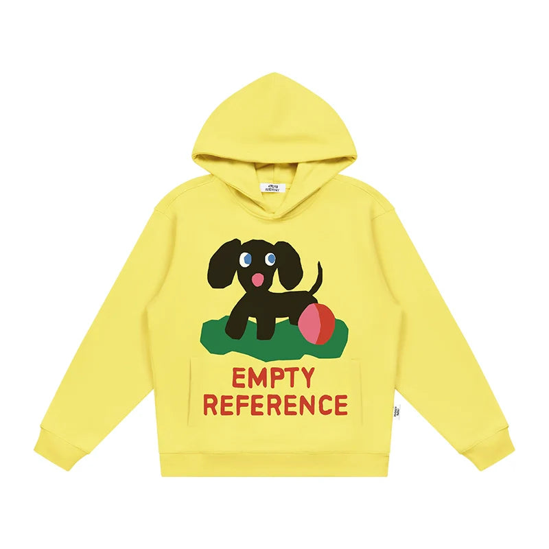 EMPTY REFERENCE Puppy Logo Print Hoodie