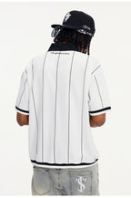 Small Town Kid Pearl Logo Striped Polo Jersey