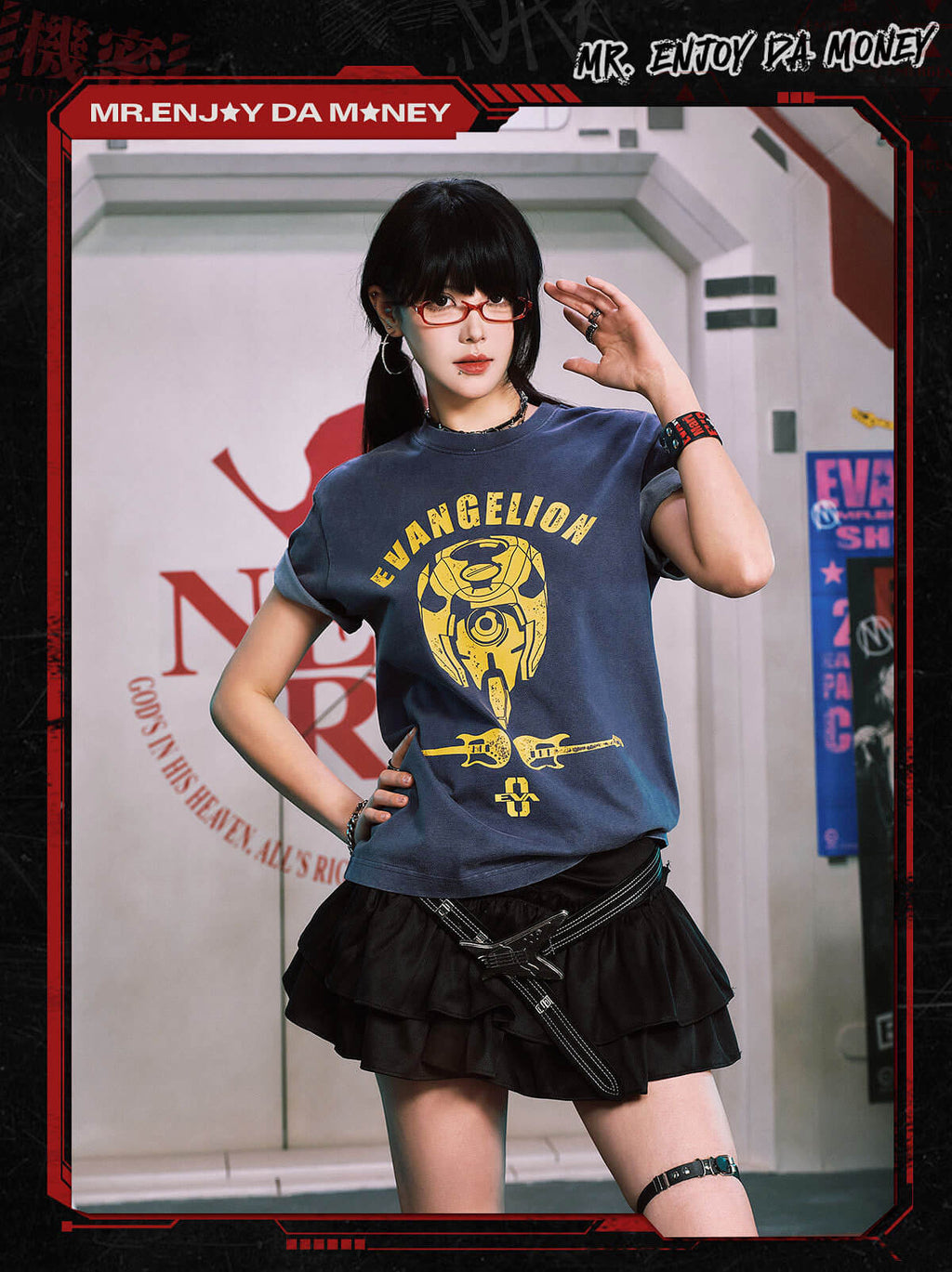 MEDM x EVA NEVER END Washed Unit Graphic Tee