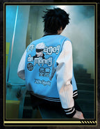 MEDM × Jujutsu Kaisen Character Patch Varsity Jacket