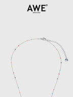 AWE Stars Charm Rainbow Beans Chain Necklace