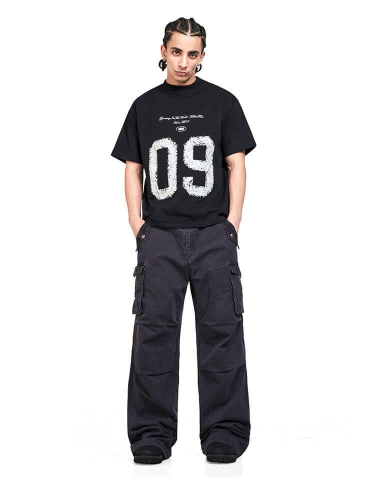 F3F Select Relaxed Fit Washed Utility Cargo Pants