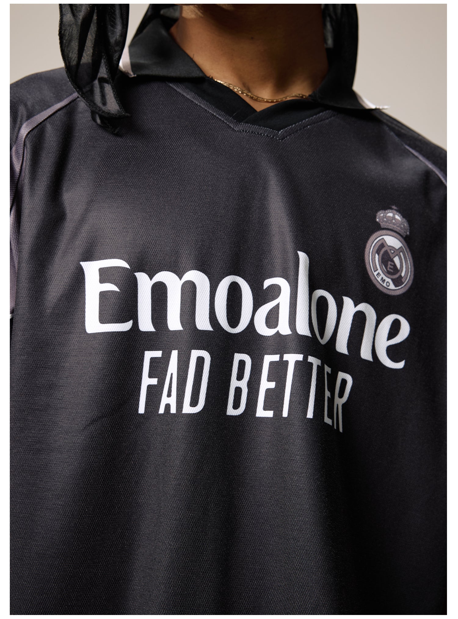 Remedy Emoalone Print Inspired Soccer Jersey Polo Shirt