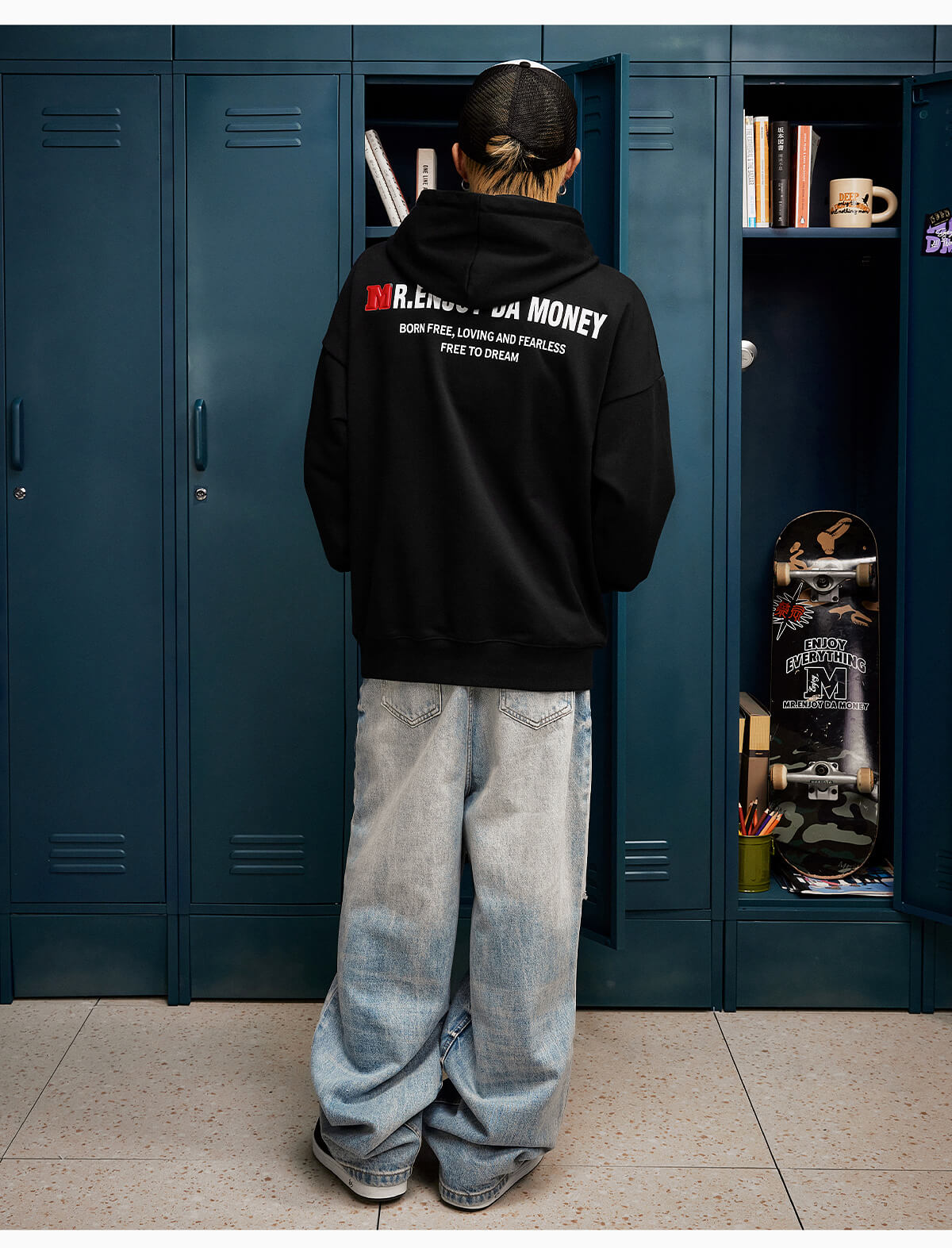 MEDM Rainbow Embossed Logo Hoodie