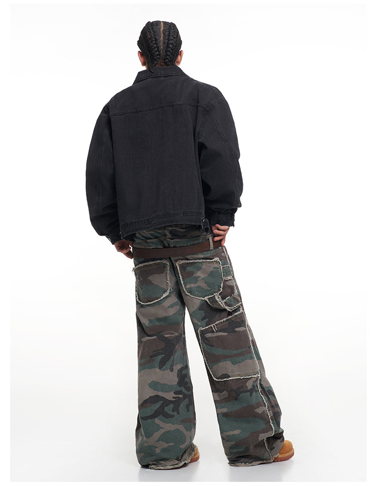 F3F Select Classic Black Washed Denim Jacket