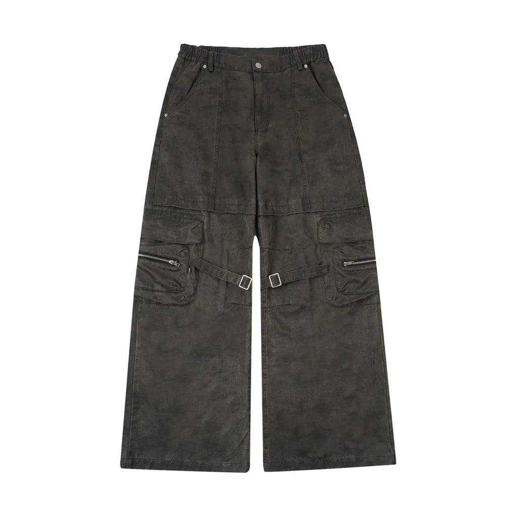 Labt Dark Camo Baggy Cargo Pants