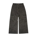 Labt Dark Camo Baggy Cargo Pants