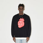 EMPTY REFERENCE I Love Strawberry Jacquard Knit Sweater