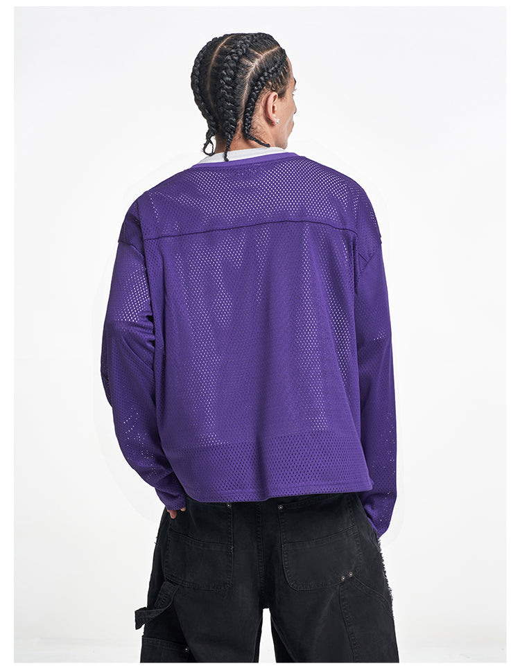 F3F Select 777 Numbered Mesh Long Sleeve Hockey Jersey