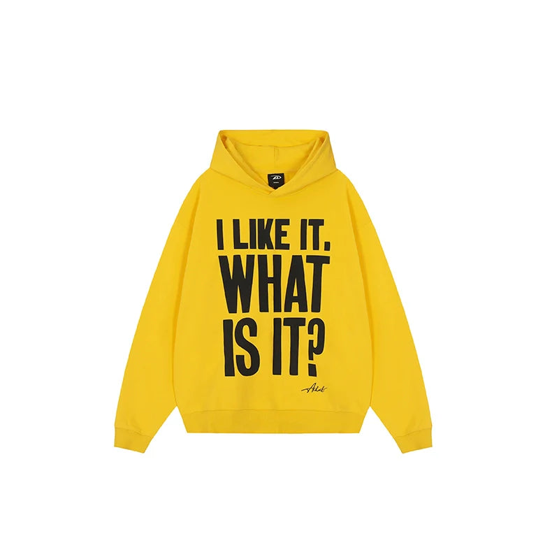 Achock Message Print Hoodie
