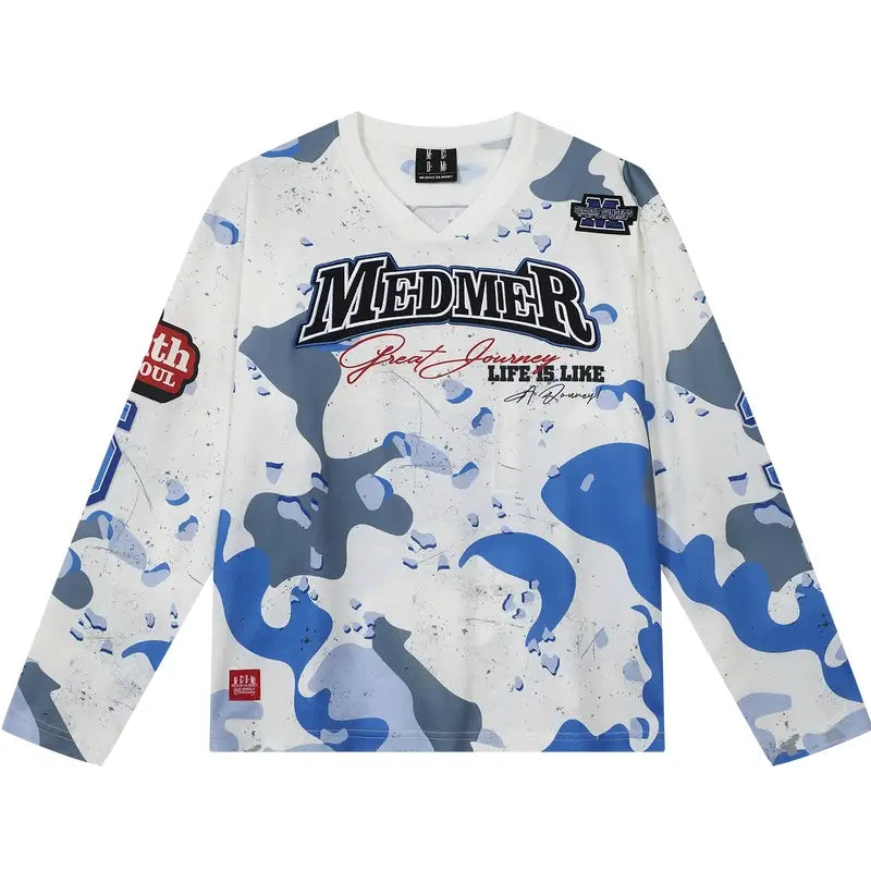 MEDM Camouflage Long Sleeve Hockey Jersey