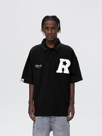 UNTILWERICH R Star Embroidery Short Sleeve Polo