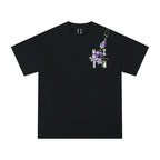 MEDM Vine Flower Embroidered Logo Tee