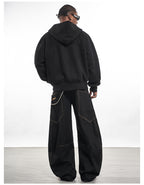 F3F Select Deconstructed Zip Up Hoodie