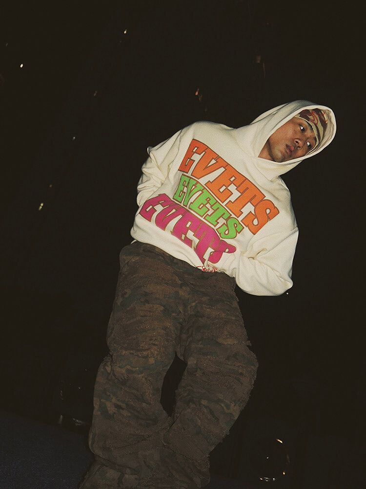 EVETS Foam Logo Graphic Hoodie