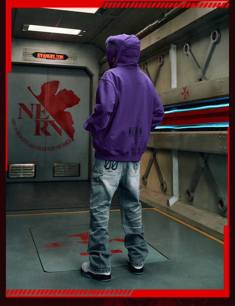 MEDM x EVA Unit-00, Unit-01, Unit-02 Mecha Design Zip-Up Hoodie