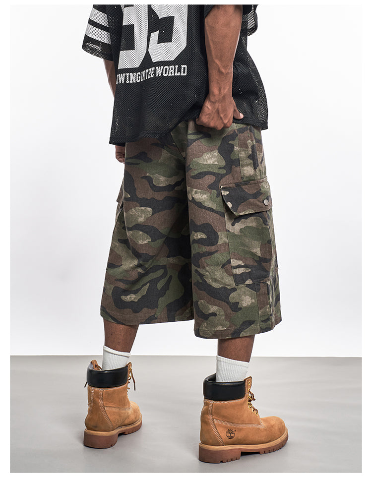 F3F Select Functional Camouflage Baggy Shorts