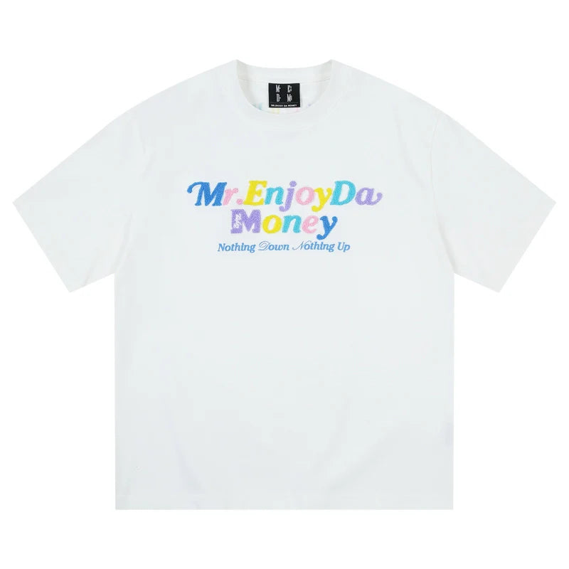 MEDM Multicolor Terry Embroidery Tee