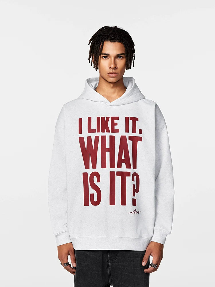 Achock Message Print Hoodie